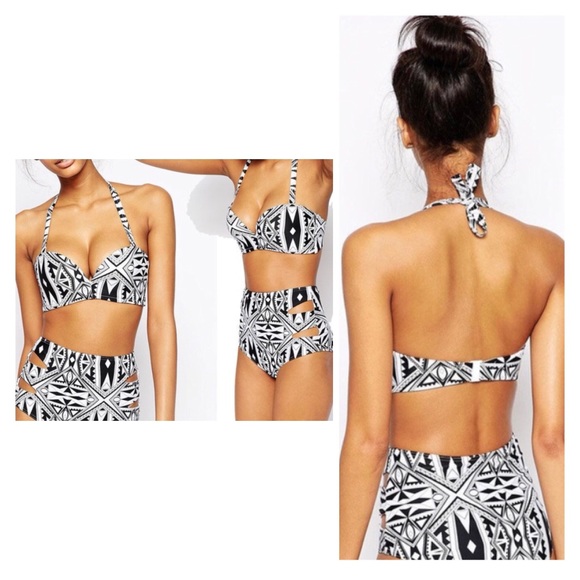 Swimwear Bikini Set Push-up High Waisted - Picture 2 of 7